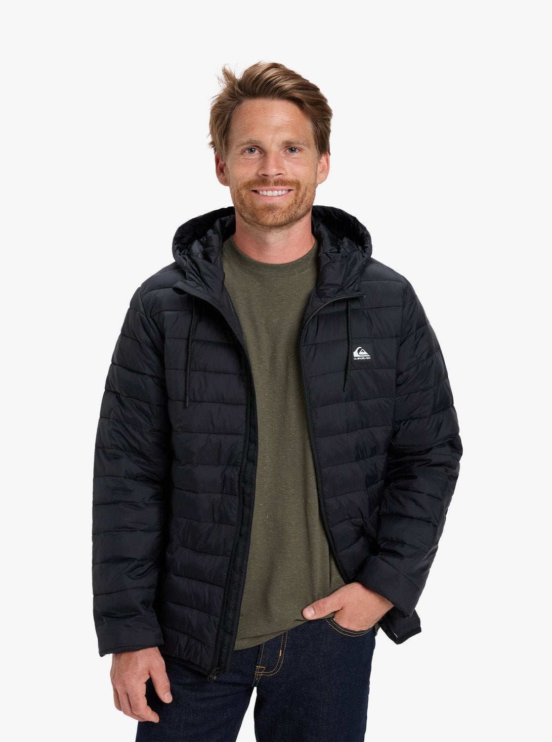 Quiksilver moška smučarska jakna Scaly Hood – na modelu