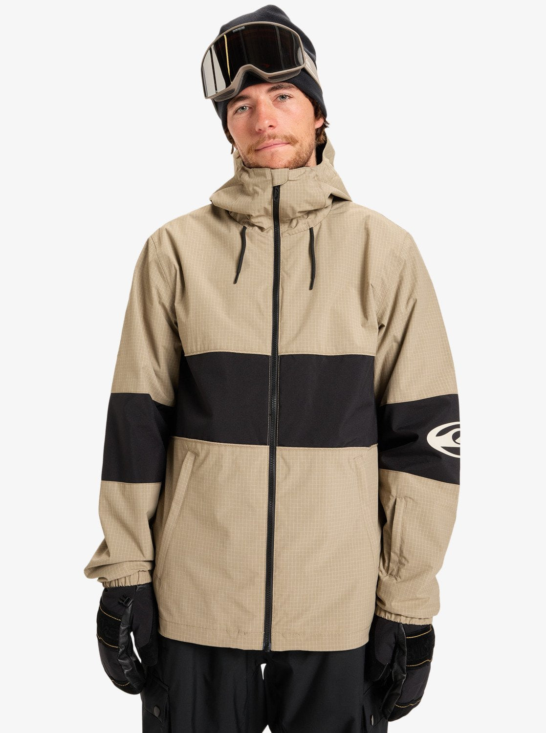 Quiksilver moška smučarska jakna High in the Hood – na modelu