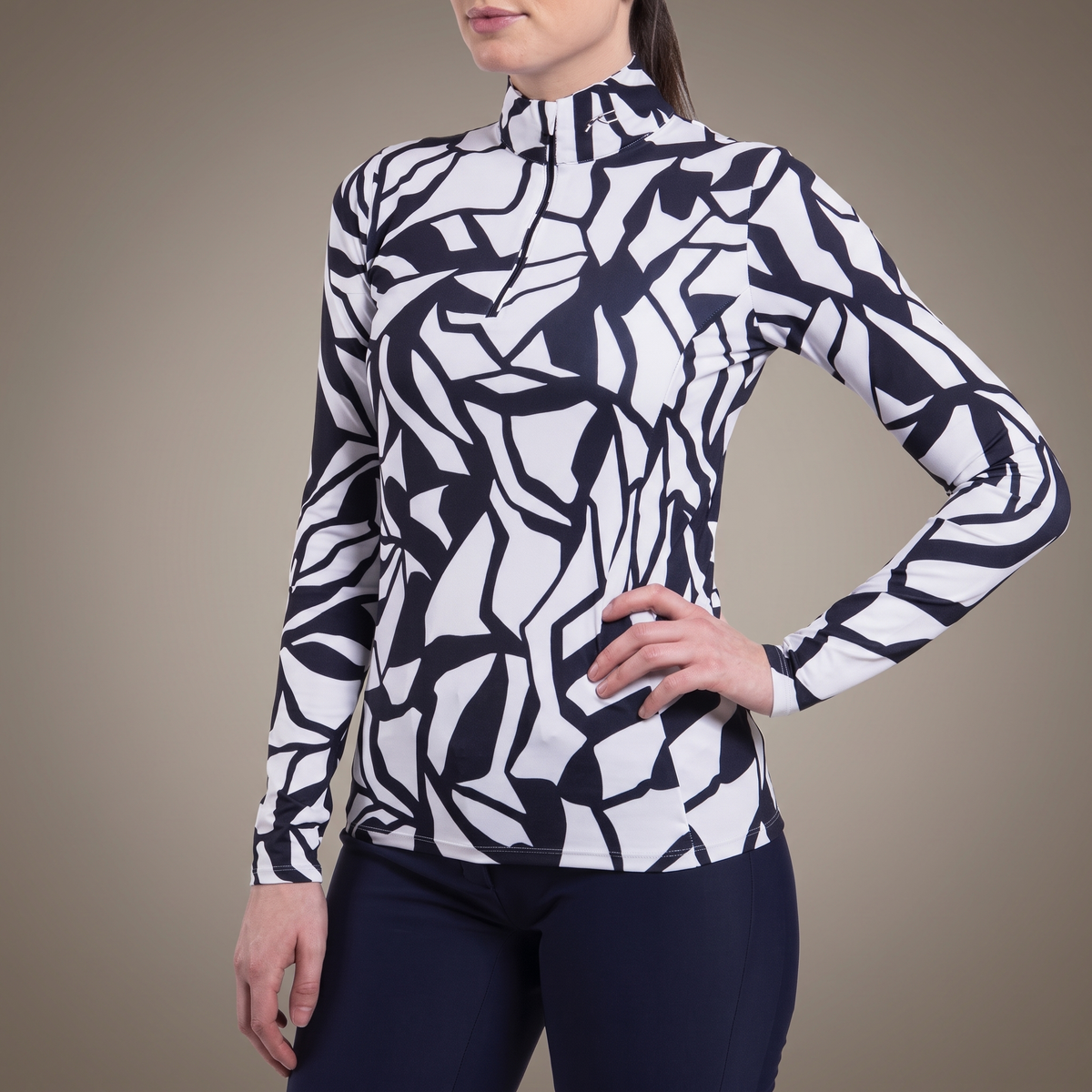 Kjus Ž Puli Motion Print Half-Zip